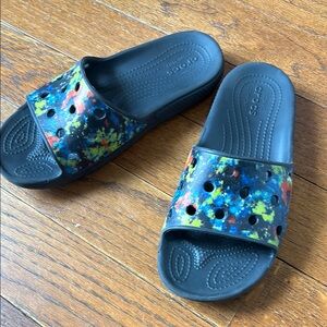 CROCS Kids' Multicolor Slide Sandals